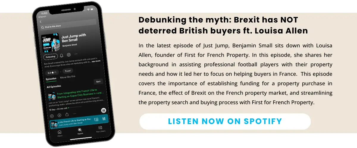 Website podcast banner - Debunking the myth Brexit has NOT deterred British buyers ft. Louisa Allen